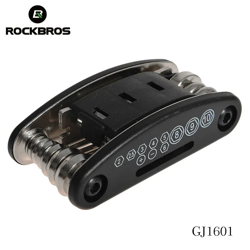 16 in 1 Bike Bicycle Multi Repair Tool Set Kit Hex Spoke Cycle Screwdriver Tool Wrench Mountain Cycle Tool Sets Black