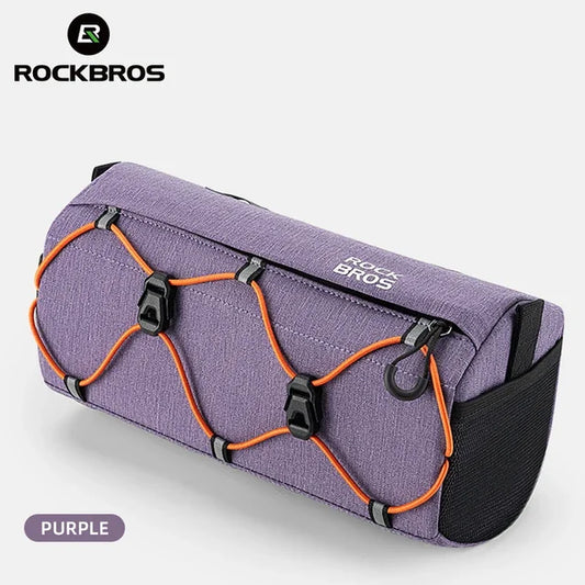 Bike Bag Bicycle Front Tube Bag 2.2L Capacity Handlebar Bag Waterproof Multifunction Portable Shoulder Bag Tube Bag