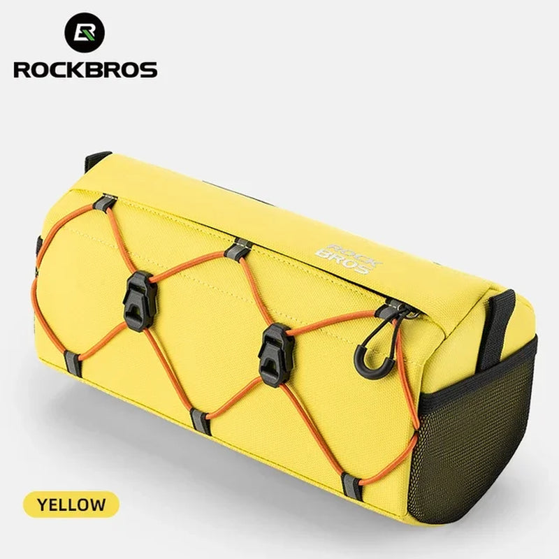 Bike Bag Bicycle Front Tube Bag 2.2L Capacity Handlebar Bag Waterproof Multifunction Portable Shoulder Bag Tube Bag