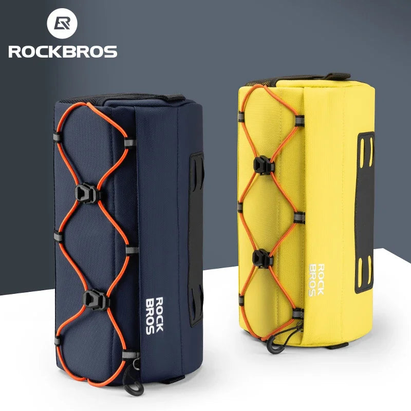 Bike Bag Bicycle Front Tube Bag 2.2L Capacity Handlebar Bag Waterproof Multifunction Portable Shoulder Bag Tube Bag