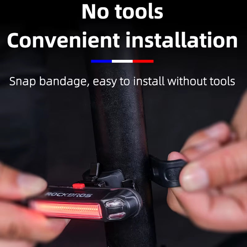 Bike Tail Light Waterproof Seatpost Warning Bicycle Rear Light MTB Road LED Lamp Tailight USB Charging Cycling Light