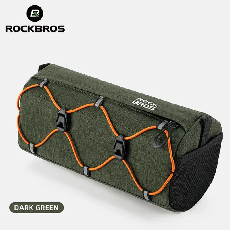 Bike Bag Bicycle Front Tube Bag 2.2L Capacity Handlebar Bag Waterproof Multifunction Portable Shoulder Bag Tube Bag