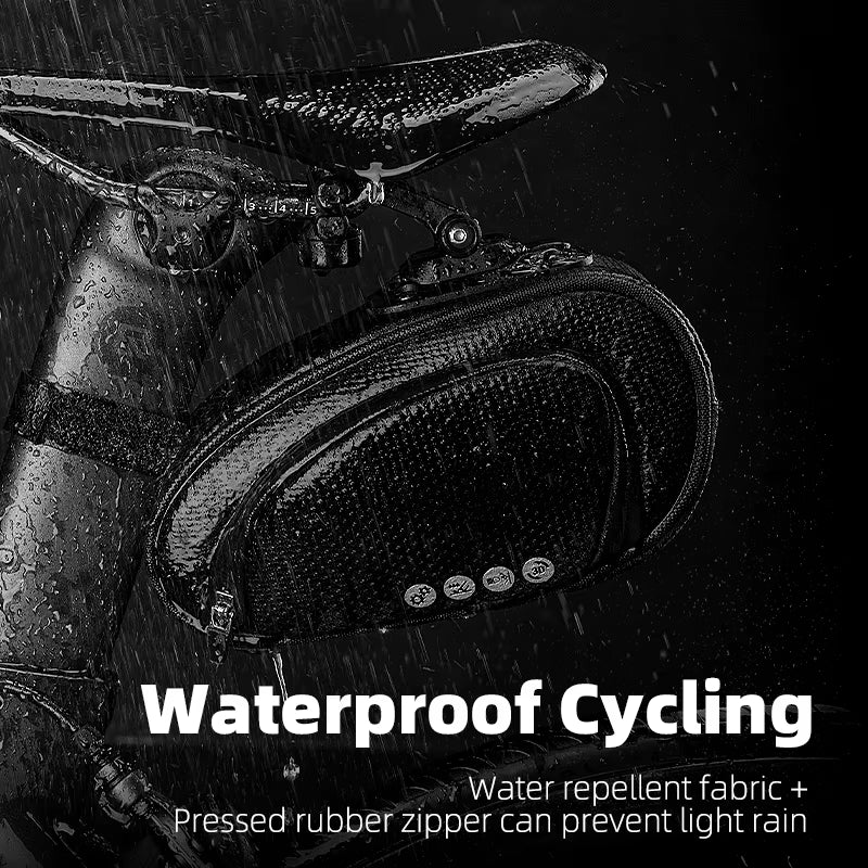 Rainproof Bicycle Bag Shockproof Bike Saddle Bag for Refletive Rear Large Capatity Seatpost MTB Bike Bag Accessories