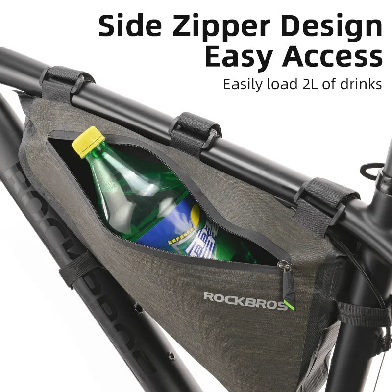 Rainproof Bike Bag Large Capacity MTB Road Frame Bag Triangle Pouch Waterproof Caulking Bicycle Bag Pannier Accessories