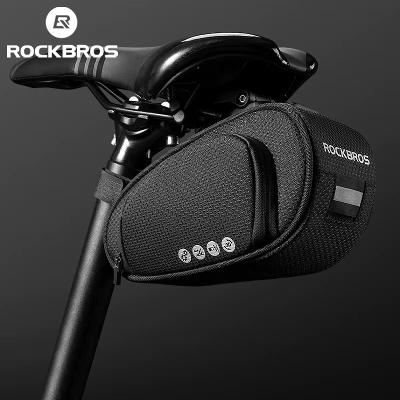 Rainproof Bicycle Bag Shockproof Bike Saddle Bag for Refletive Rear Large Capatity Seatpost MTB Bike Bag Accessories