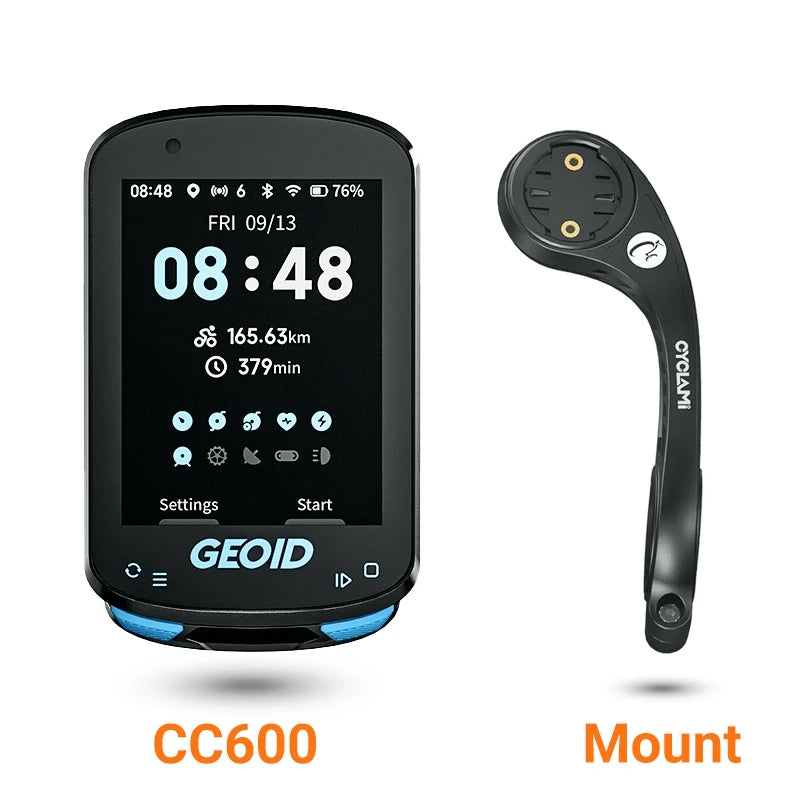 CC600 Color Screen Bike Computer Smart Navigation GPS Wireless Bicycle Speedometer WIFI ANT+ 11 Languages Cycling Odometer