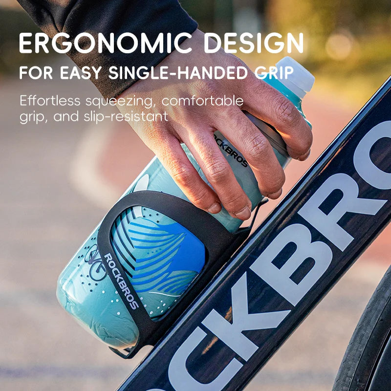 620Ml Cycling Water Bottle Cold Water Insulated Thermal Silicone Bottle Outdoor Sports MTB Road Bike Bicycle Bottle