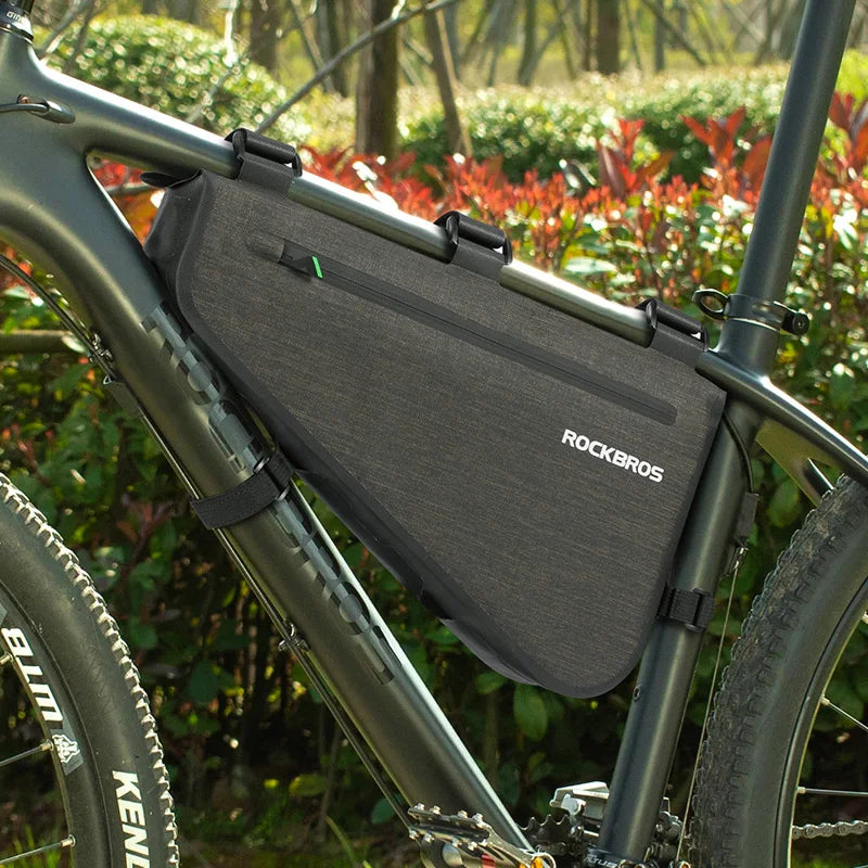 Rainproof Bike Bag Large Capacity MTB Road Frame Bag Triangle Pouch Waterproof Caulking Bicycle Bag Pannier Accessories