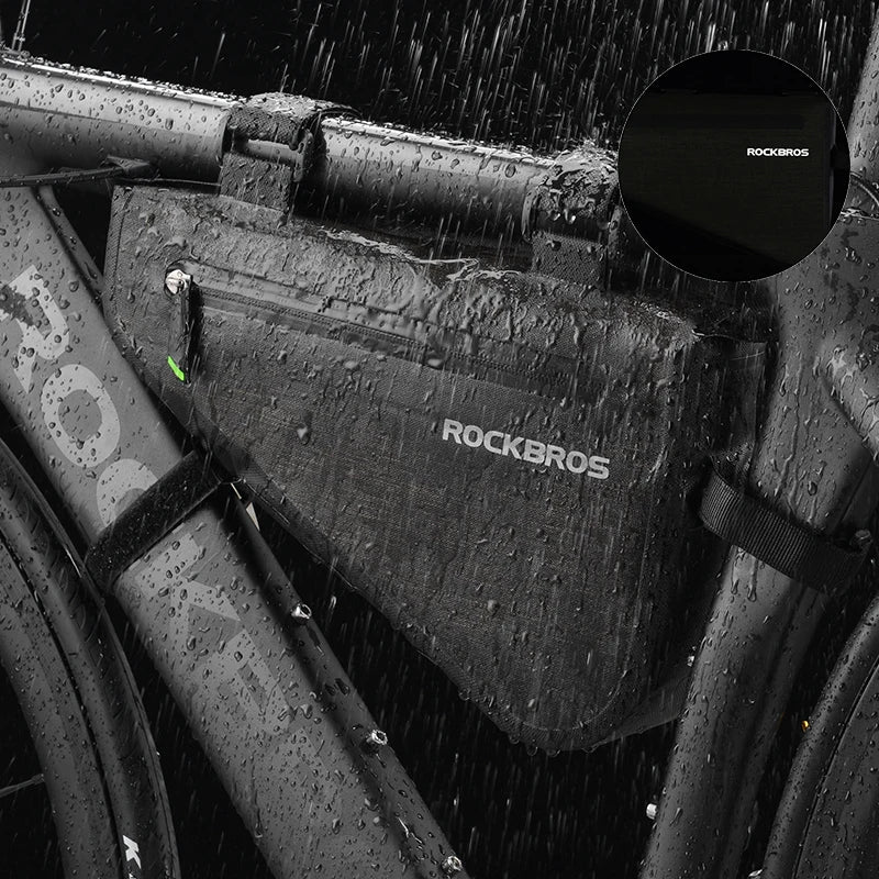 Rainproof Bike Bag Large Capacity MTB Road Frame Bag Triangle Pouch Waterproof Caulking Bicycle Bag Pannier Accessories
