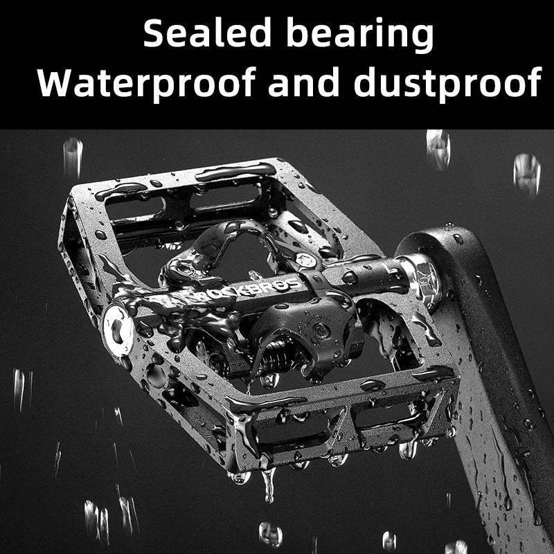 Bicycle Pedal Non-Slip MTB Bike Pedals Aluminum Alloy Flat Platform Applicable SPD Waterproof Cycling Accessories