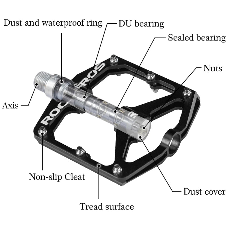 Bicycle Pedal Aluminum Alloy Ultralight BMX Bike Pedal Sealed 2 Bearing Pedals Road Mountain Cycling Bicycle Accessorie