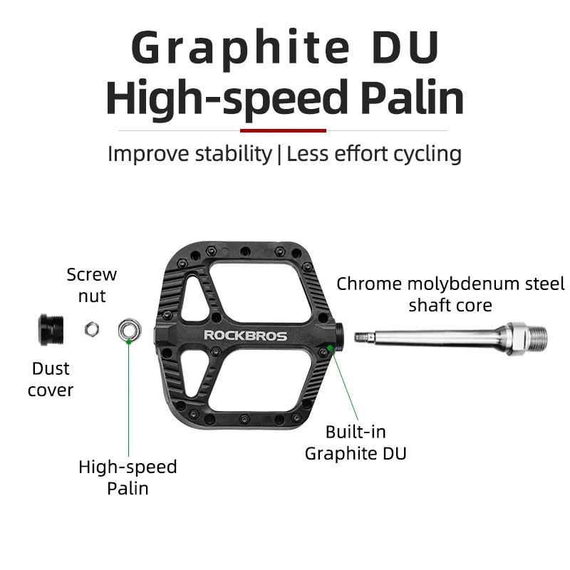 Ultralight Seal Bearings Bicycle Bike Pedals Cycling Nylon Road Bmx Mtb Pedals Flat Platform Bicycle Parts Accessories