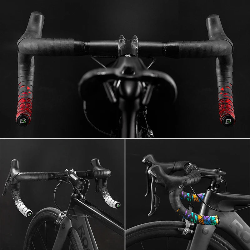 MTB Road Cycling Handlebar Tape 2.3MM Thickened PU Eva Anti-Slip Wear-Resistant Shockproof Grip Strap Bike Accessories