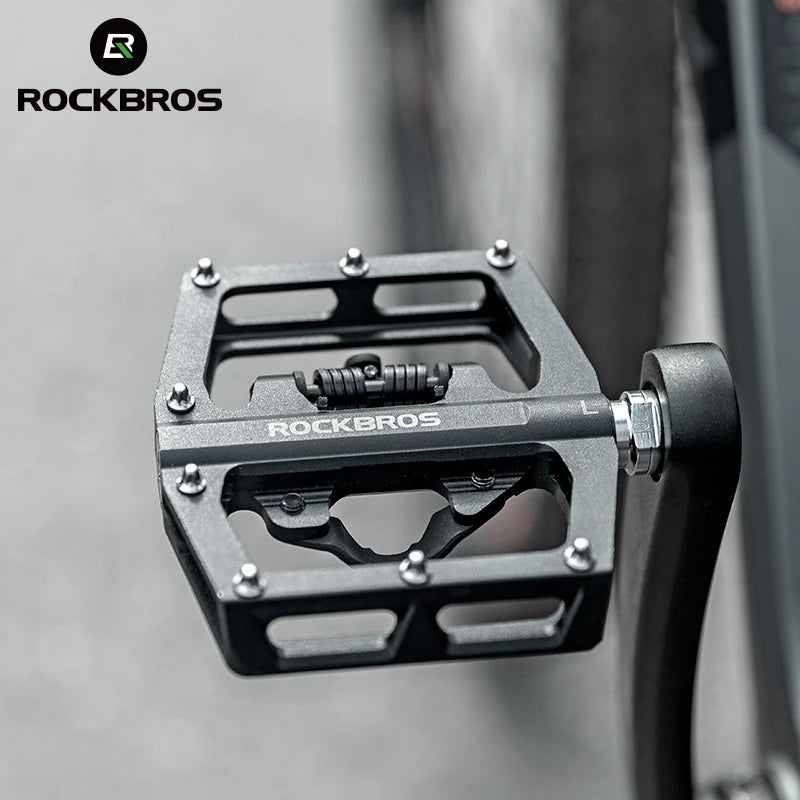 Bicycle Pedal Non-Slip MTB Bike Pedals Aluminum Alloy Flat Platform Applicable SPD Waterproof Cycling Accessories