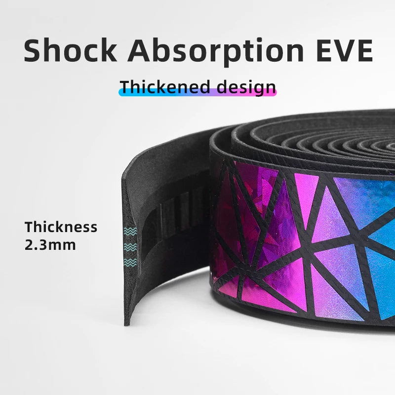 MTB Road Cycling Handlebar Tape 2.3MM Thickened PU Eva Anti-Slip Wear-Resistant Shockproof Grip Strap Bike Accessories