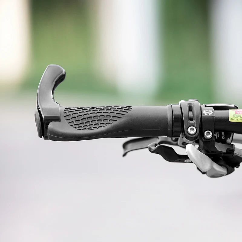 MTB Bicycle Grips Horns Shofar Vice Handlebar Grips Cycling Shockproof Dust-Proof Bike Grips Rubber Bilateral Locked