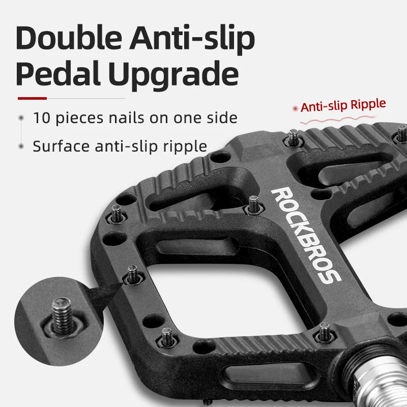 Ultralight Seal Bearings Bicycle Bike Pedals Cycling Nylon Road Bmx Mtb Pedals Flat Platform Bicycle Parts Accessories