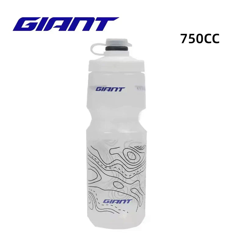 GIANT 600Ml/750Ml Bicycle Bottle MTB Road Bike Water Bottle Outdoor Sports PP Bottles Portable Large Capacity Drink Cycling Cup