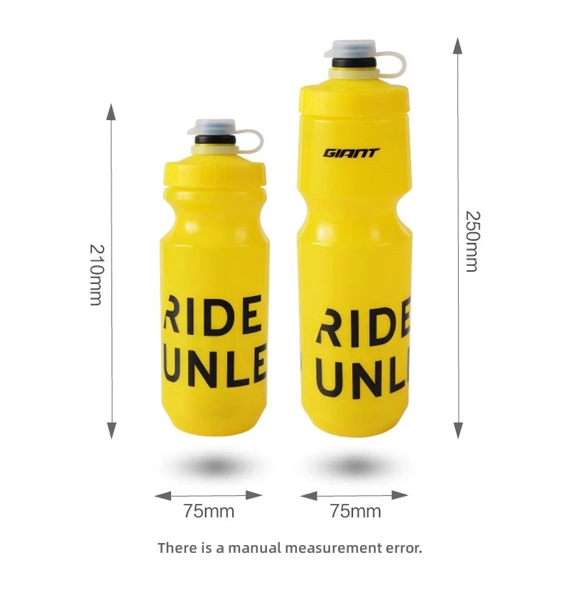 GIANT 600Ml/750Ml Bicycle Bottle MTB Road Bike Water Bottle Outdoor Sports PP Bottles Portable Large Capacity Drink Cycling Cup