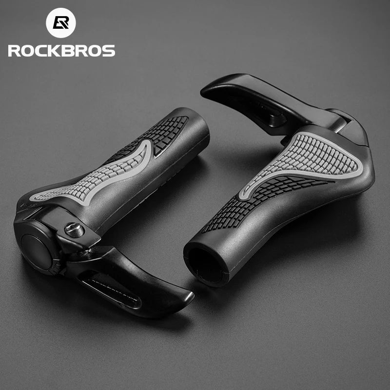 MTB Bicycle Grips Horns Shofar Vice Handlebar Grips Cycling Shockproof Dust-Proof Bike Grips Rubber Bilateral Locked