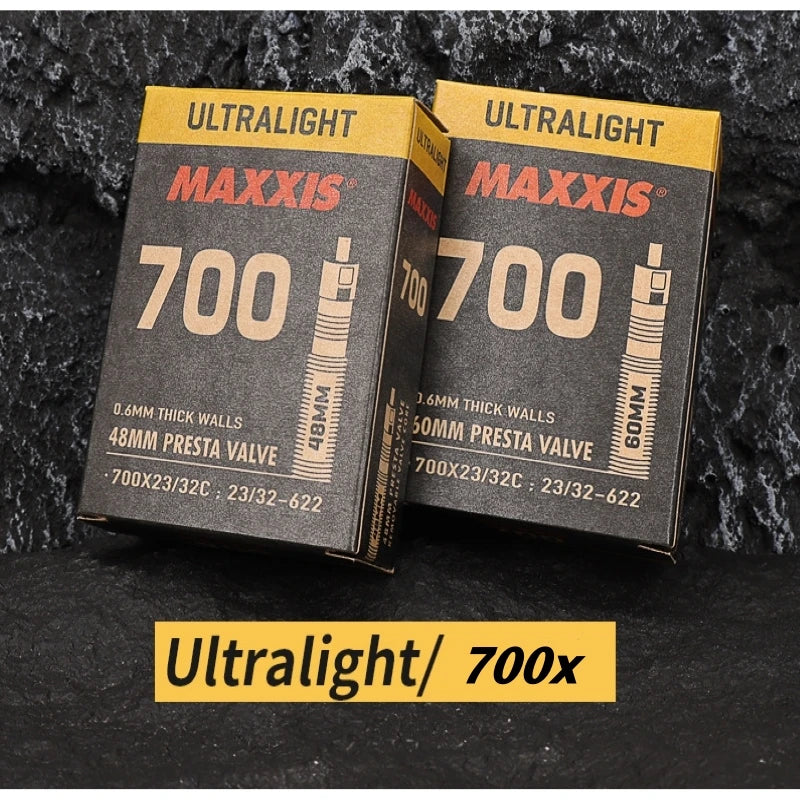 MAXXIS ULTRALIGHT 0.60Mm Thin Wall Bicycle Inner Tube 26 27.5 29 700 FV(PV) AV(SV) for XC Race and Training