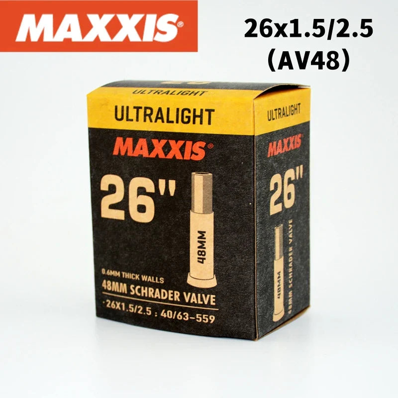 MAXXIS ULTRALIGHT 0.60Mm Thin Wall Bicycle Inner Tube 26 27.5 29 700 FV(PV) AV(SV) for XC Race and Training