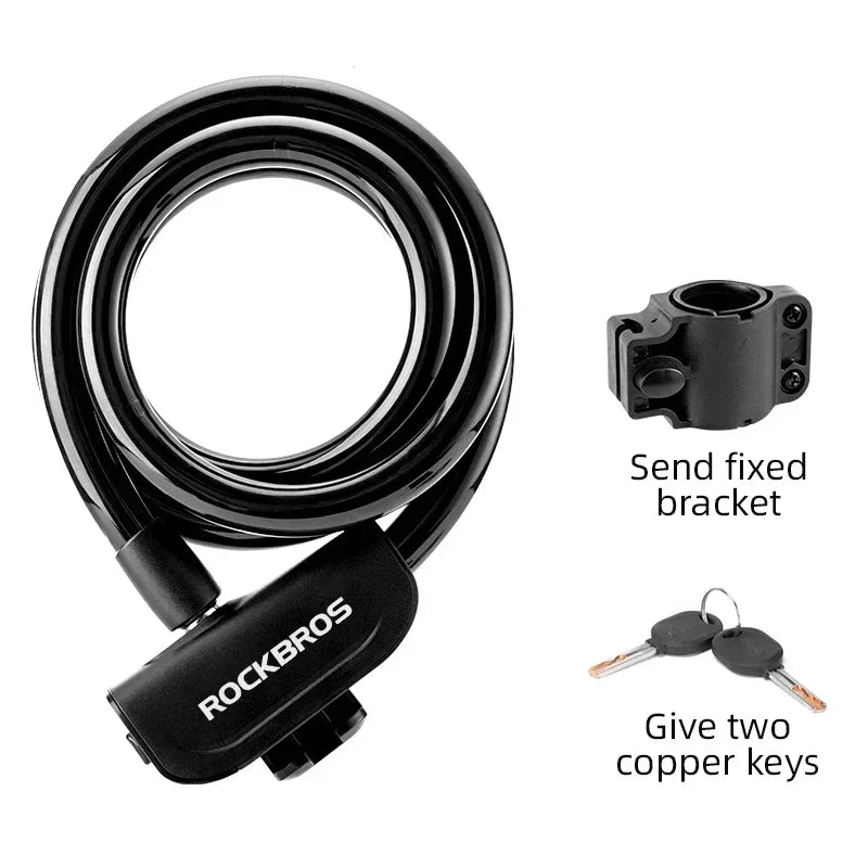 Bicycle Lock Bike Portable Anti-Theft Ring Lock MTB Road Cycling Cable Lock Motorcycle Vehicle Bicycle Accessories