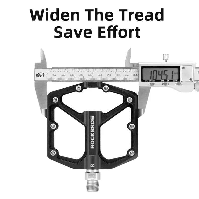 Bike Pedals Aluminum Alloy Anti-Slip Bicycle Pedals Ultralight Sealed Bearing One-Piece MTB Road Mountain Cycling Pedal