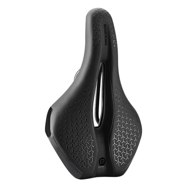 Bicycle Seat Saddle MTB Road Bike Saddle Hollow Breathable Shockproof Cycling Saddle PU Non-Slip Leather Cushion