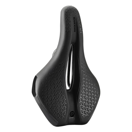 Bicycle Seat Saddle MTB Road Bike Saddle Hollow Breathable Shockproof Cycling Saddle PU Non-Slip Leather Cushion