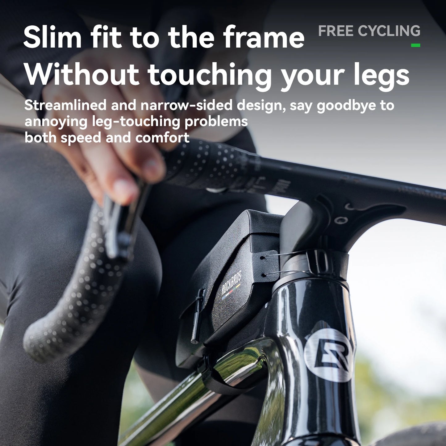 ROAD to SKY Bicycle Bag Magnetic Suction Front Bag Waterproof Pipe Mobile Phone Bag MTB Road Bike Riding Front Bag