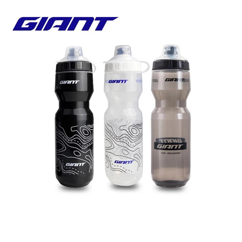 GIANT 600Ml/750Ml Bicycle Bottle MTB Road Bike Water Bottle Outdoor Sports PP Bottles Portable Large Capacity Drink Cycling Cup