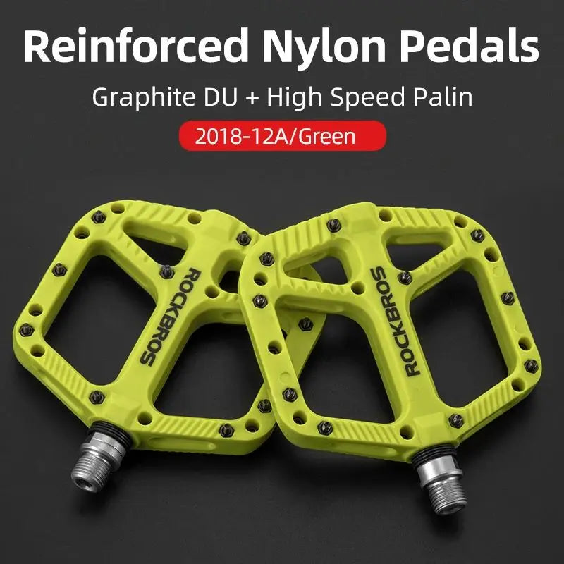 Ultralight Seal Bearings Bicycle Bike Pedals Cycling Nylon Road Bmx Mtb Pedals Flat Platform Bicycle Parts Accessories