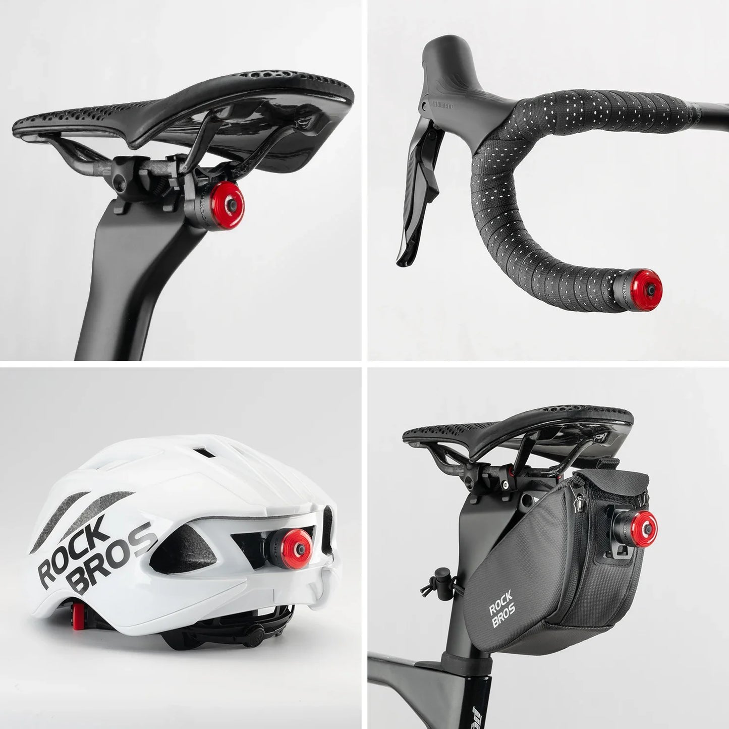 Bicycle Handlebar End Lights IPX6 Bike Rear Light 5 Modes Bike Lamp Intelligent Brake Sensor Safety Night Riding