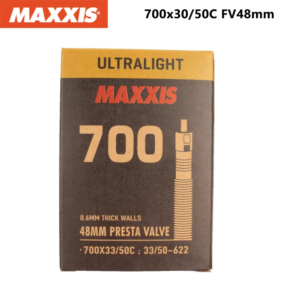 MAXXIS ULTRALIGHT 0.60Mm Thin Wall Bicycle Inner Tube 26 27.5 29 700 FV(PV) AV(SV) for XC Race and Training