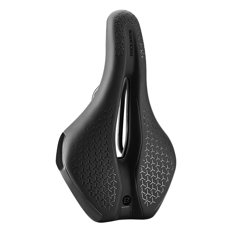 Bicycle Saddle Hollow Breathable Shockproof Cycling Seat PU Non-Slip Leather Cushion Lightweight MTB Road Bike Saddle