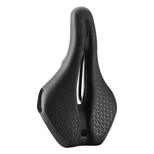 Bicycle Saddle Hollow Breathable Shockproof Cycling Seat PU Non-Slip Leather Cushion Lightweight MTB Road Bike Saddle