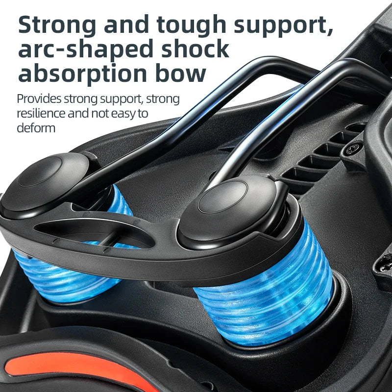 Bike Saddle Silicone Cushion Shock Absorbing Comfortable Cycling Seat Hollow Breathable Thickened Sponge Bicycle Seat