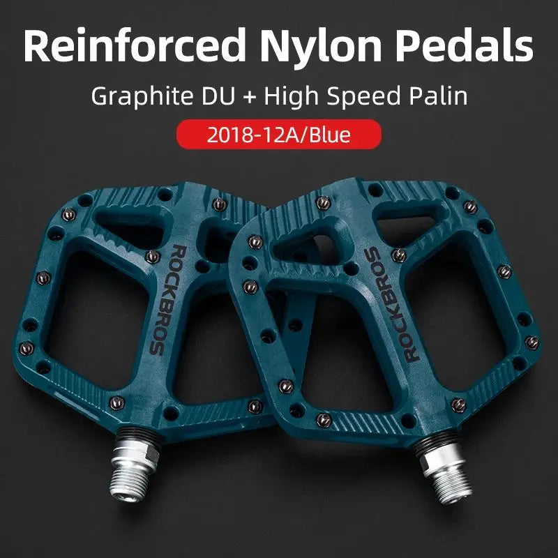 Ultralight Seal Bearings Bicycle Bike Pedals Cycling Nylon Road Bmx Mtb Pedals Flat Platform Bicycle Parts Accessories