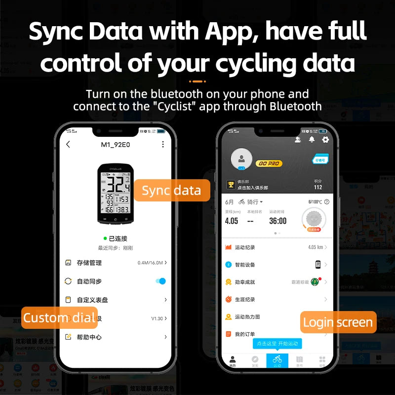 Bicycle Computer GPS 5.0 ANT Bluetooth Waterproof Wireless Cyclocomputer Speedometer Bike Stopwatch Bike Accessories