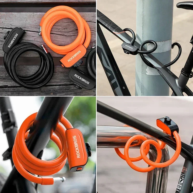 Bicycle Lock Bike Portable Anti-Theft Ring Lock MTB Road Cycling Cable Lock Motorcycle Vehicle Bicycle Accessories