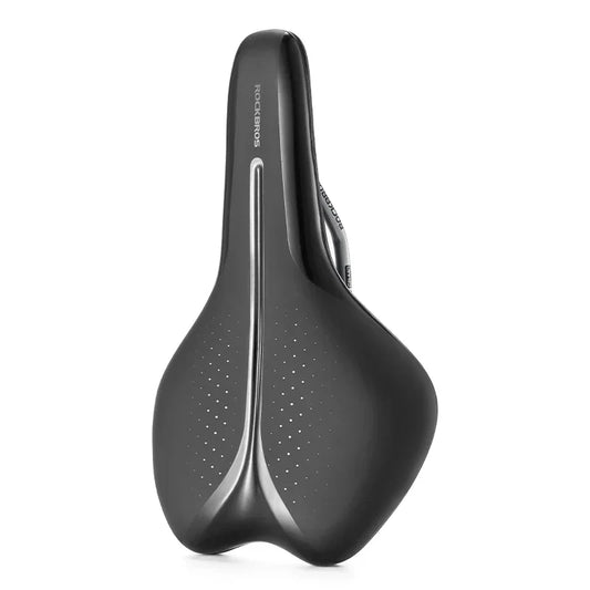 Bicycle Saddle Ultralight Hollow Shock-Absorbing MTB Road Nylon Bike Saddle Comfortable Cycling Seat Parts PVC Leather