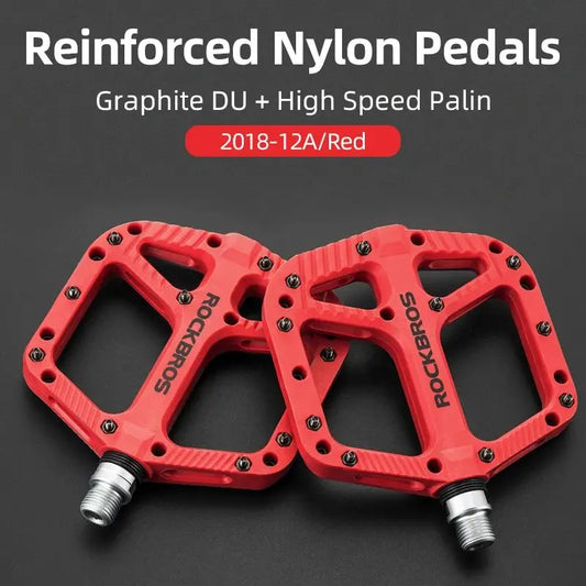 Ultralight Seal Bearings Bicycle Bike Pedals Cycling Nylon Road Bmx Mtb Pedals Flat Platform Bicycle Parts Accessories