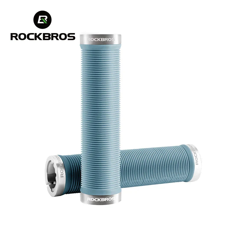 Bicycle Handlebar Grips Anti-Slip Shock-Absorption Straight Handlebar Double Side Locking Grips MTB Bike Accessories