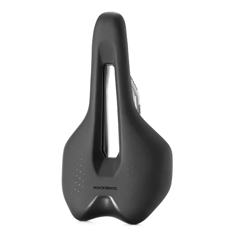 Bicycle Saddle Ultralight Hollow Shock-Absorbing MTB Road Nylon Bike Saddle Comfortable Cycling Seat Parts PVC Leather