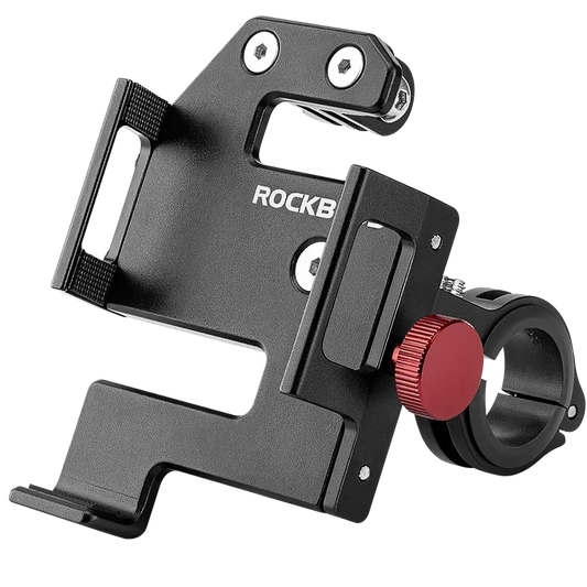ROCKBROS Bike Phone Holder 360° View Bicycle Phone Holder for 4.7-7 Inch Mobile Phone Moto Motorcycle Bracket Shockproof Bracket