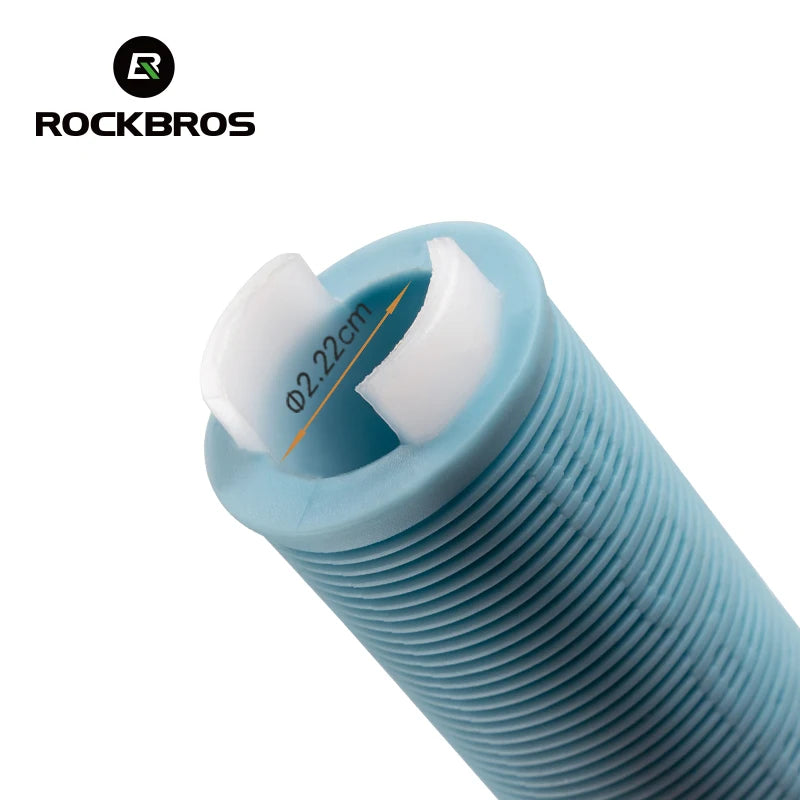 Bicycle Handlebar Grips Anti-Slip Shock-Absorption Straight Handlebar Double Side Locking Grips MTB Bike Accessories