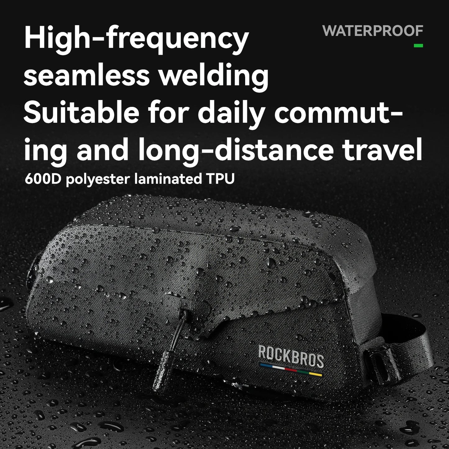 ROAD to SKY Bicycle Bag Magnetic Suction Front Bag Waterproof Pipe Mobile Phone Bag MTB Road Bike Riding Front Bag