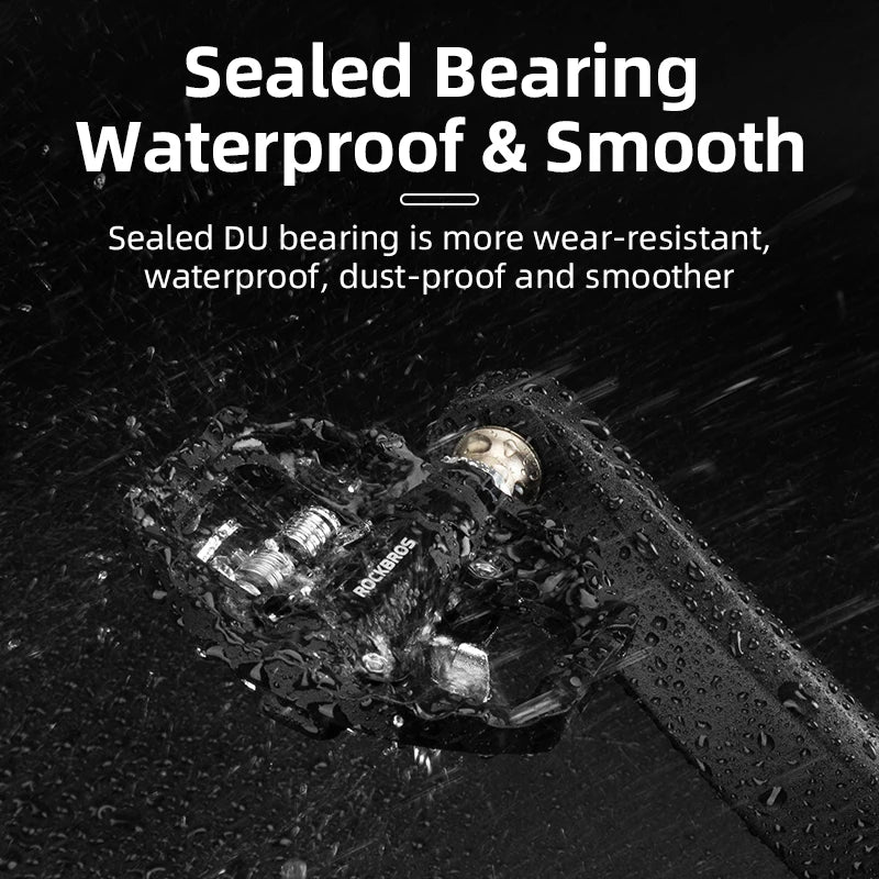 Bicycle Pedals Sealed Bearing Waterproof Anti-Slip Flat Cleat Nylon One-Piece Cycling Pedals SPD Road Bike Accessories