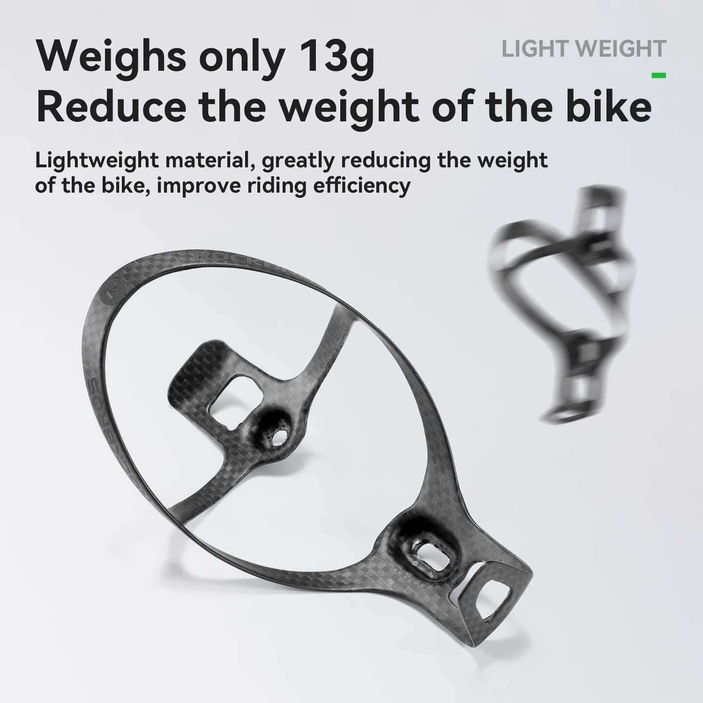 Bicycle Bottle Cage Ultralight High Strength Carbon Fiber Bottle Bracket Reflective Water Kettle Mount Bike Accessories